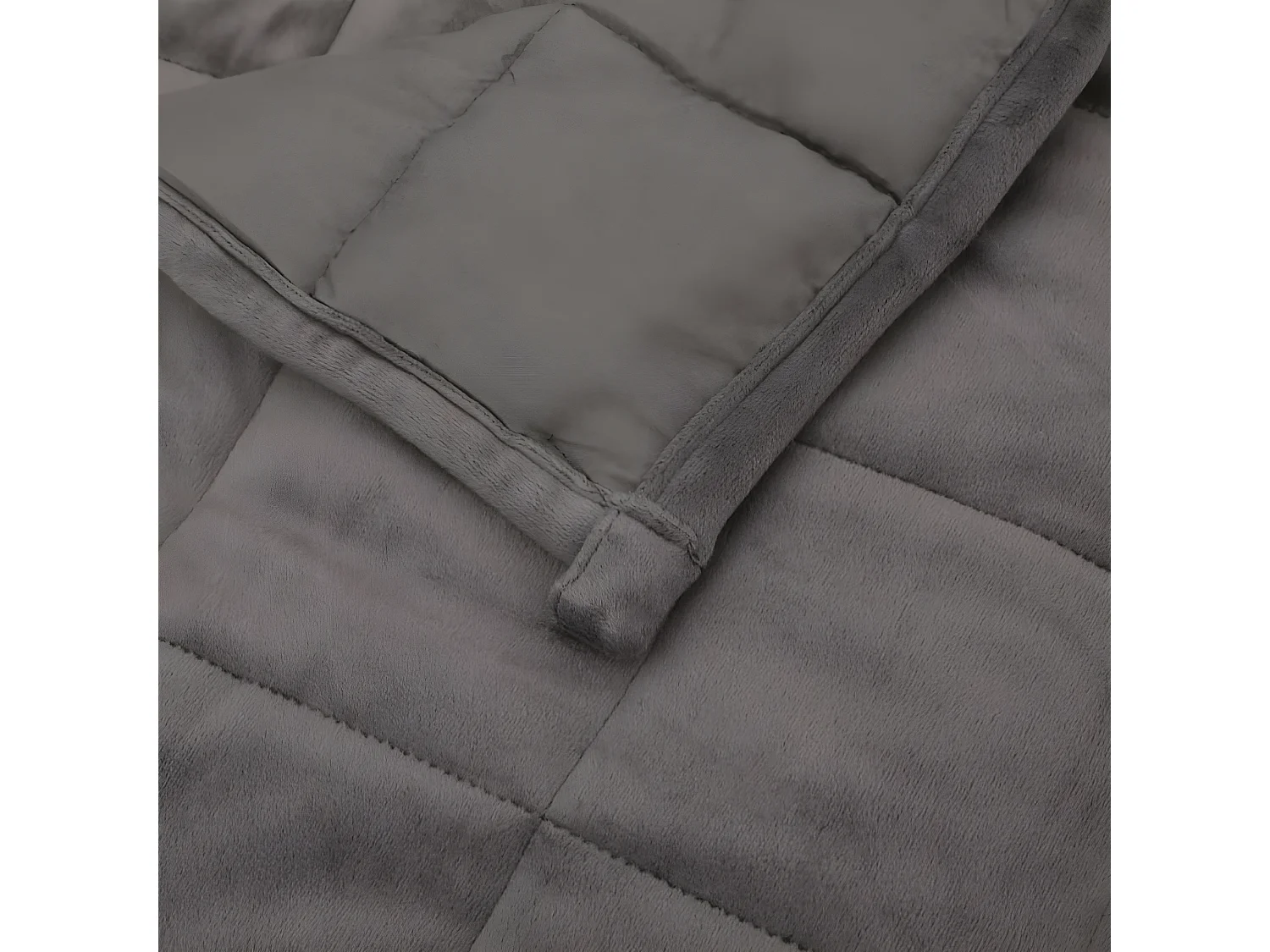 Verzwaringsdeken 220x260 cm 11 kg stof grijs BE908232