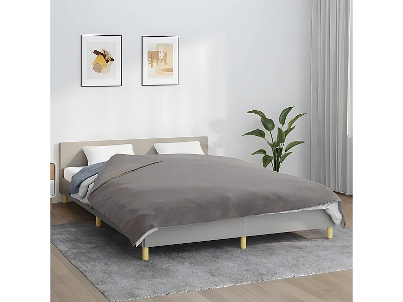 Verzwaringsdeken met hoes 200x225 cm 13 kg stof grijs BE729708