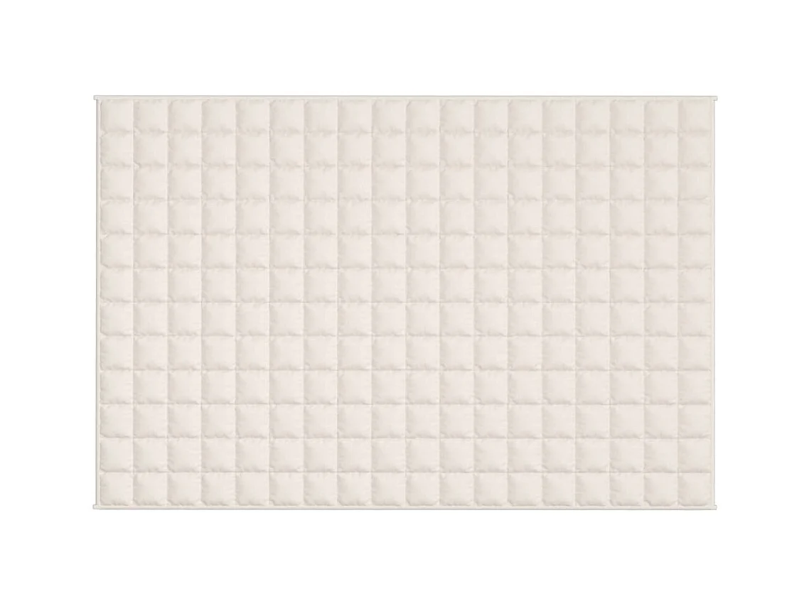 Couverture lestée Crème clair 122x183 cm 5 kg Tissu FR810484