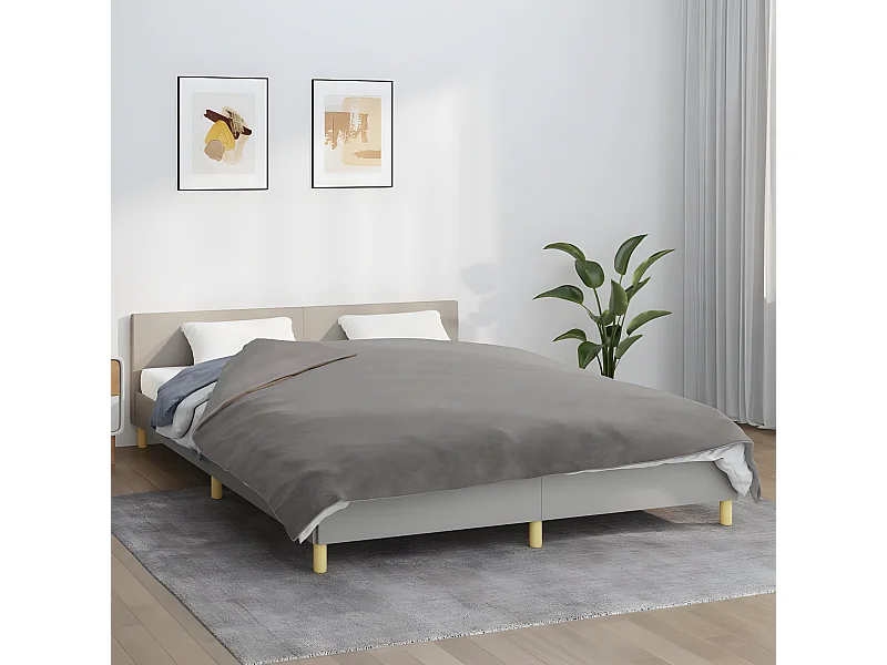 Verzwaringsdeken met hoes 200x225 cm 9 kg stof grijs BE481543