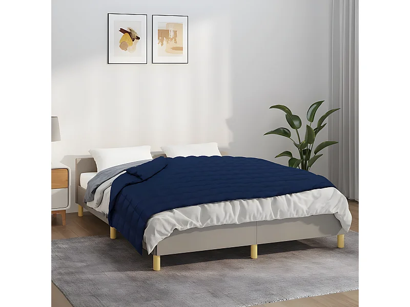 Couverture lestée Bleu 138x200 cm 6 kg Tissu FR721885