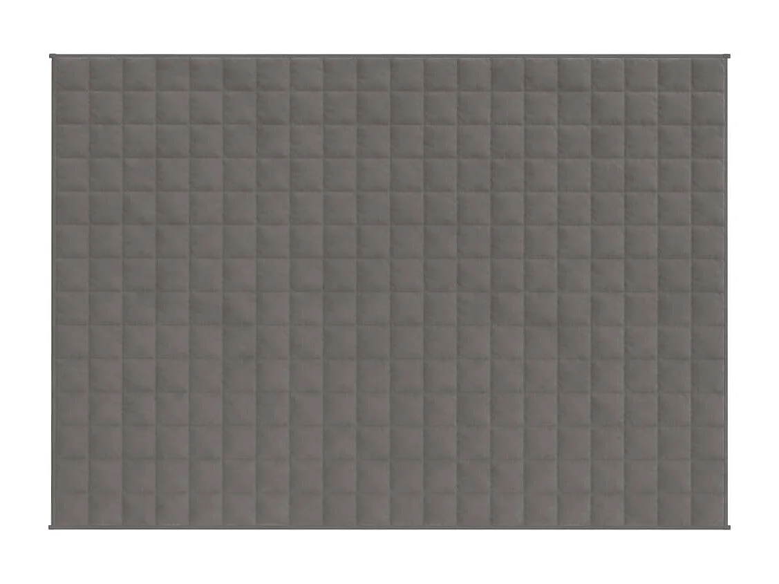 Couverture lestée Gris 150x200 cm 11 kg Tissu FR649850