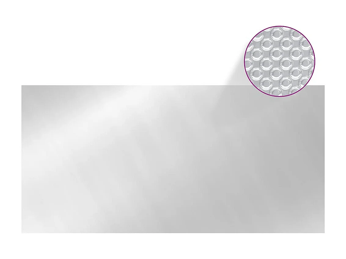 Couverture de piscine Argenté 450x220 cm PE FR657837