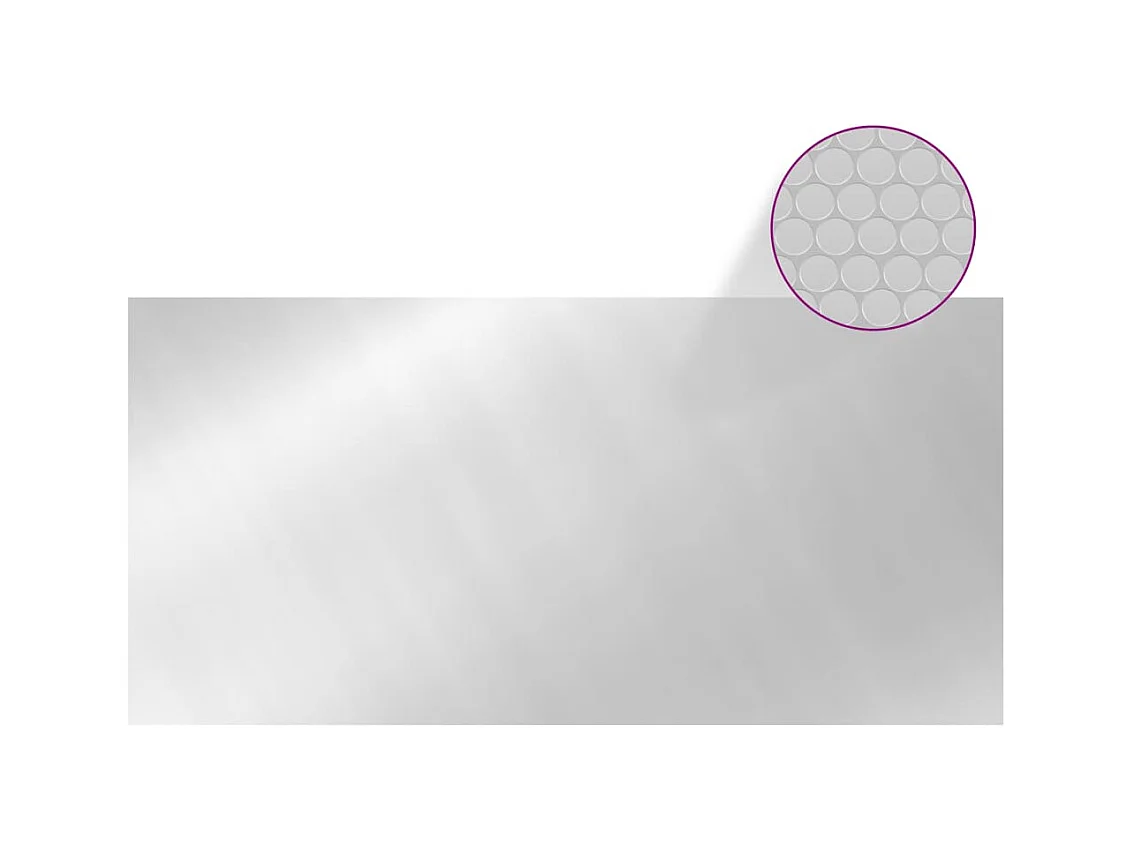 Couverture de piscine Argenté 450x220 cm PE FR657837