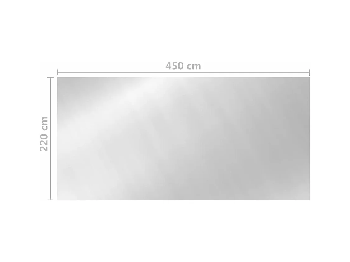 Couverture de piscine Argenté 450x220 cm PE FR657837