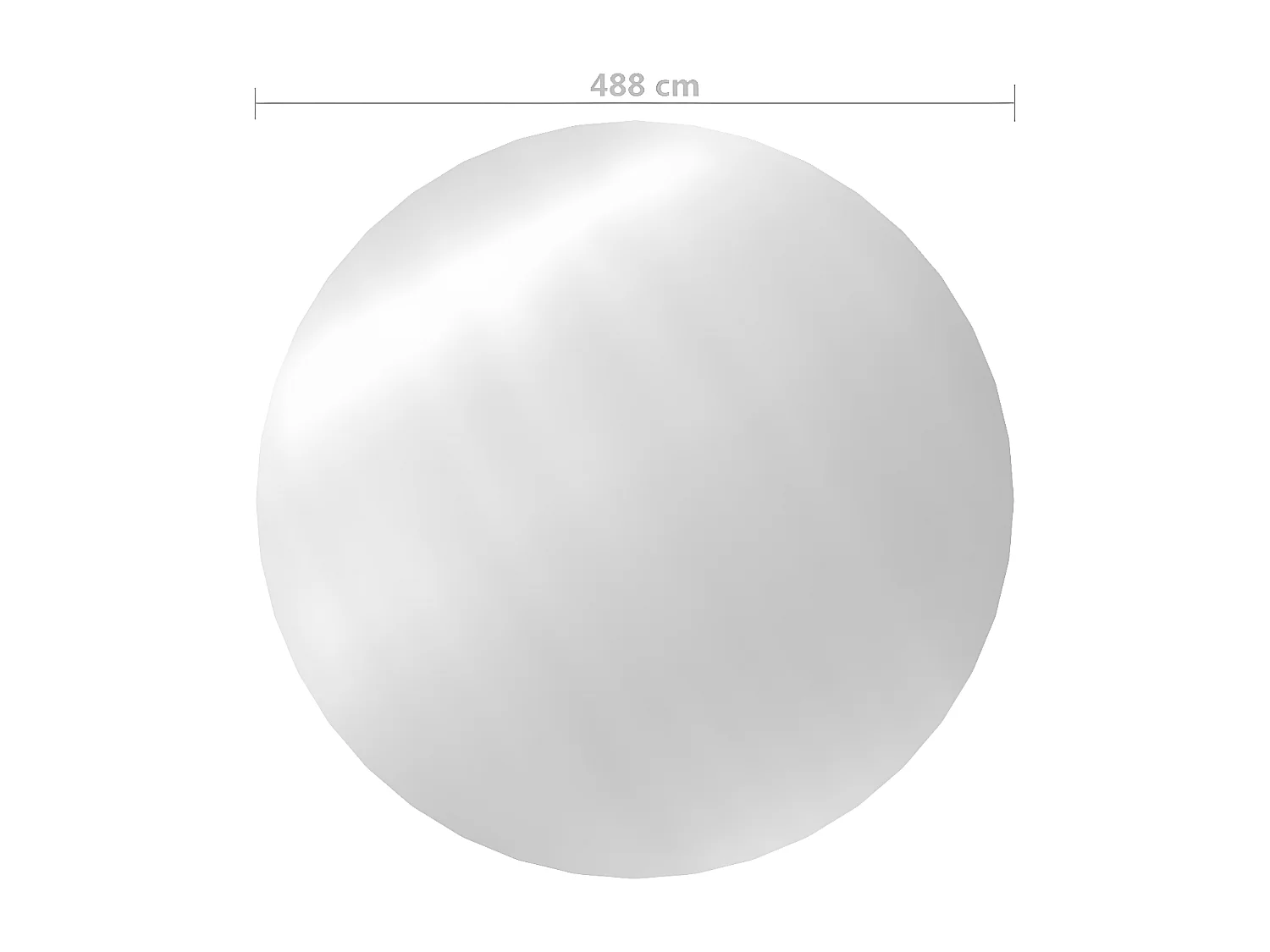 Couverture de piscine Argenté 488 cm PE FR231253