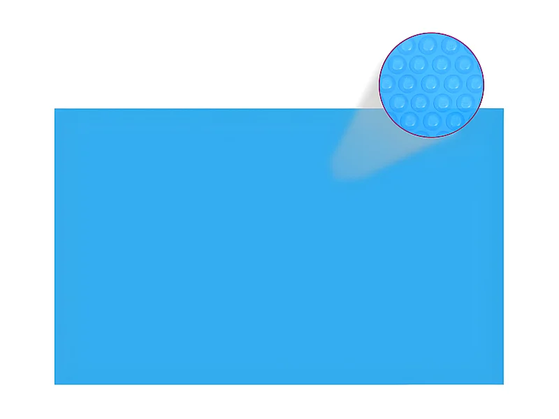 Bâche de piscine rectangulaire 260 x 160 cm PE Bleu FR788394