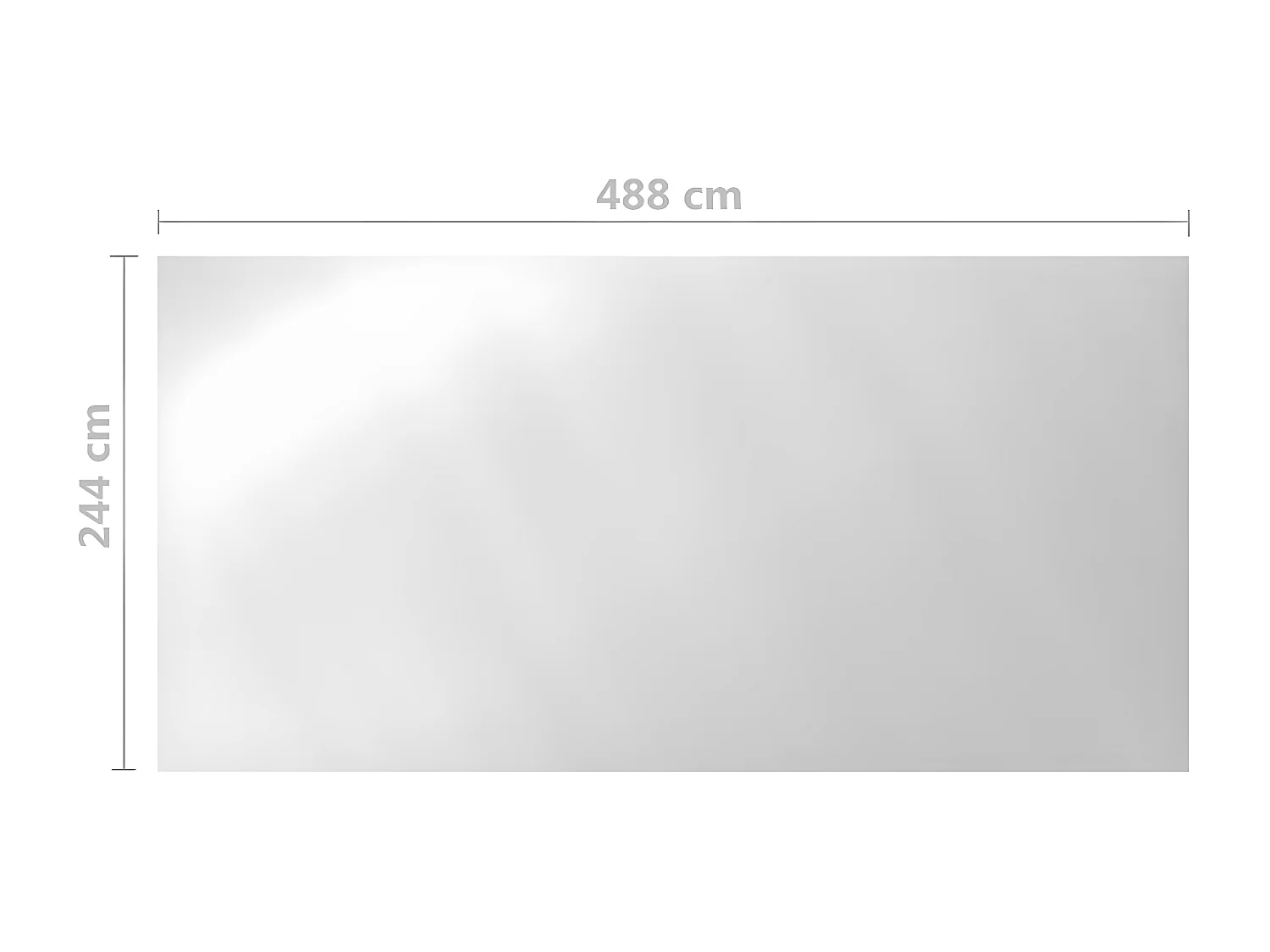 Couverture de piscine Argenté 488x244 cm PE FR215047