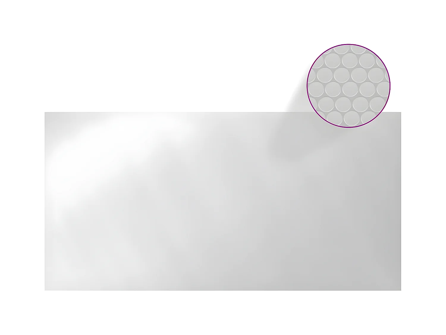 Couverture de piscine Argenté 488x244 cm PE FR215047
