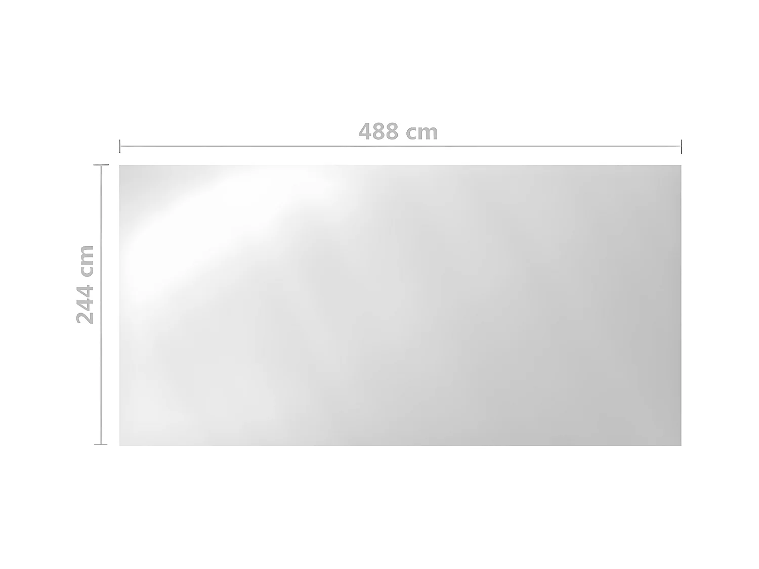 Couverture de piscine Argenté 488x244 cm PE FR215047