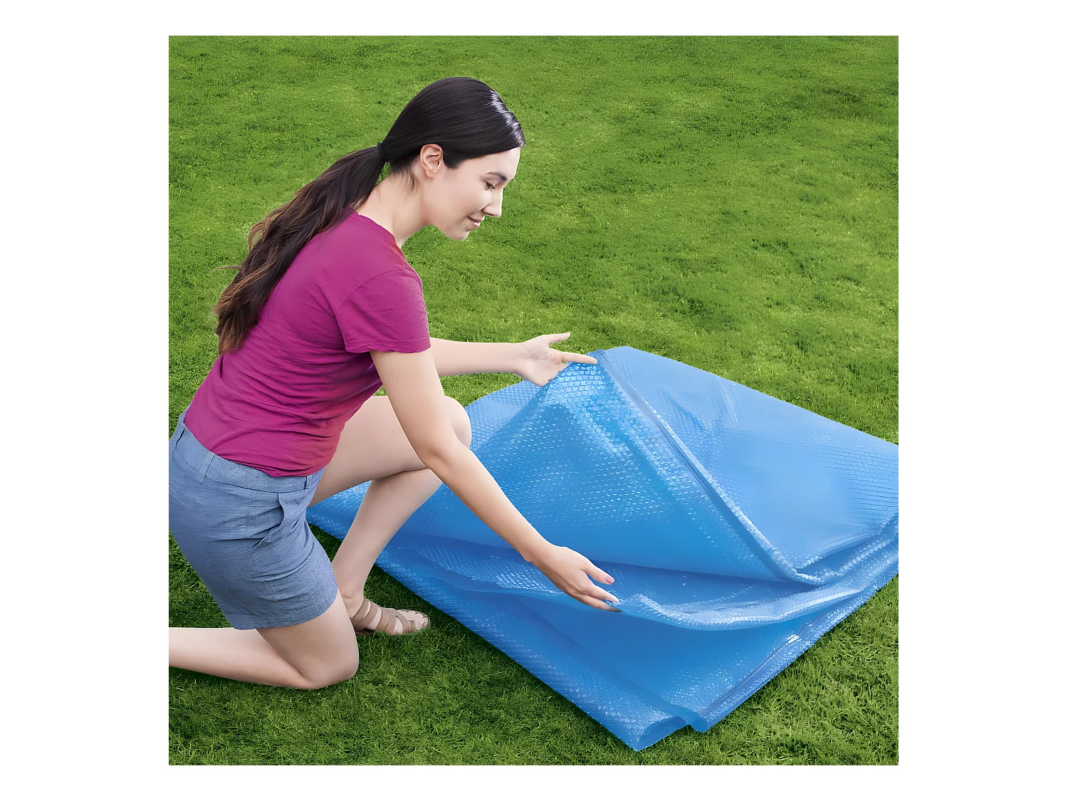 Couverture solaire de piscine Flowclear 356 cm FR741790