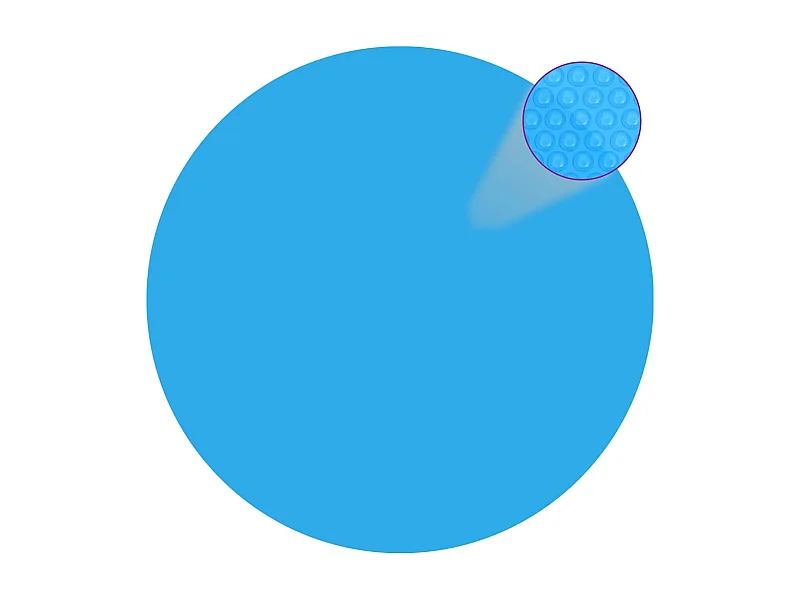 Solar zwembadfolie drijvend rond 300 cm PE blauw BE796473