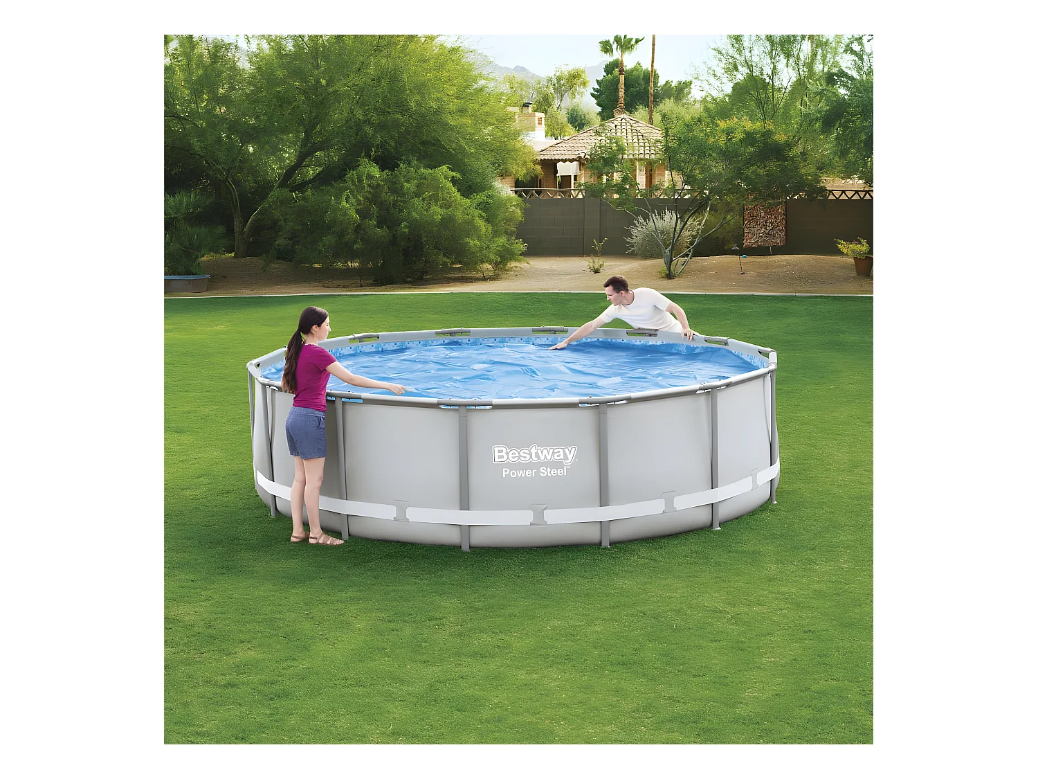 Couverture solaire de piscine Flowclear 427 cm FR761950