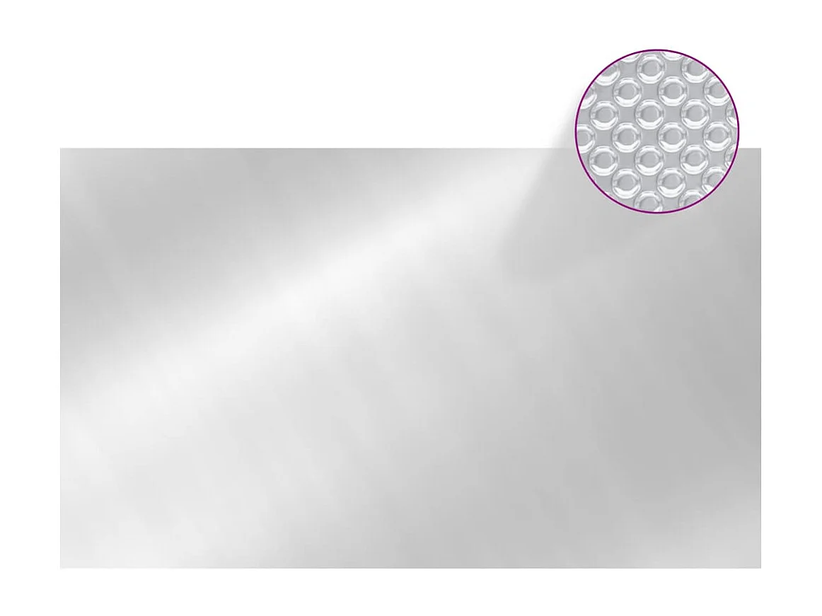 Zwembadhoes rechthoekig 1000x600 cm PE zilverkleurig BE123260