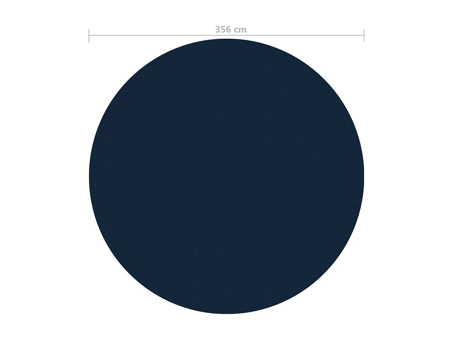 Film solaire de piscine flottant PE 356 cm Noir et bleu FR495369