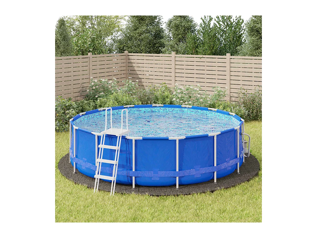 Tapiz de suelo piscina geotextil de poliéster gris claro Ø550cm ES831417