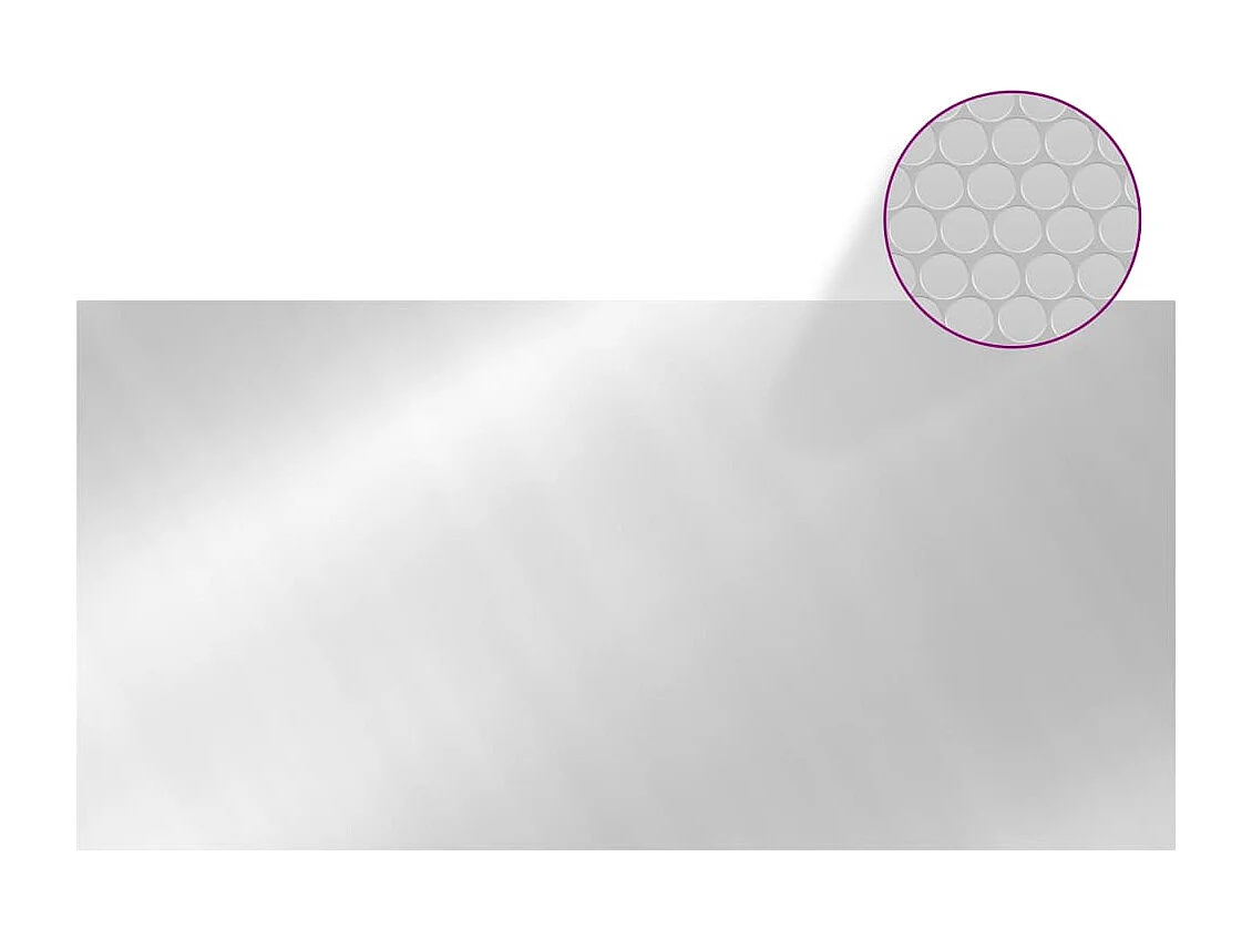 Couverture de piscine Argenté 732x366 cm PE FR308346