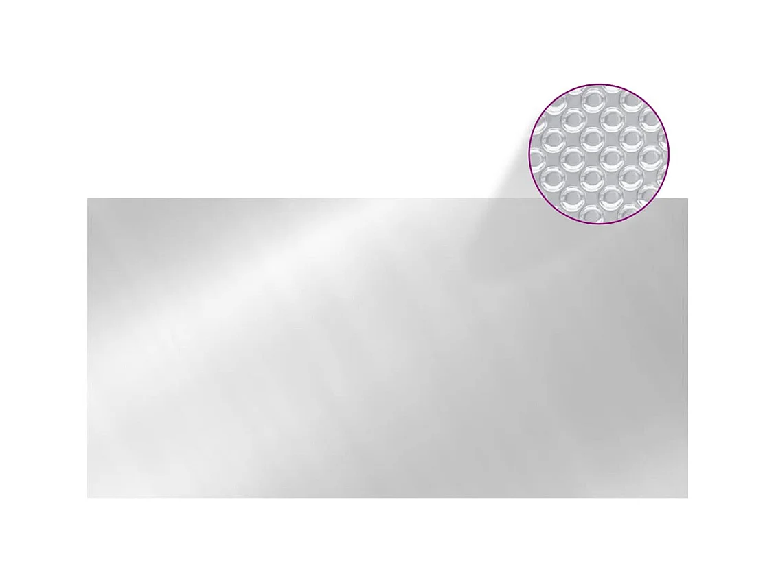 Couverture de piscine Argenté 732x366 cm PE FR308346
