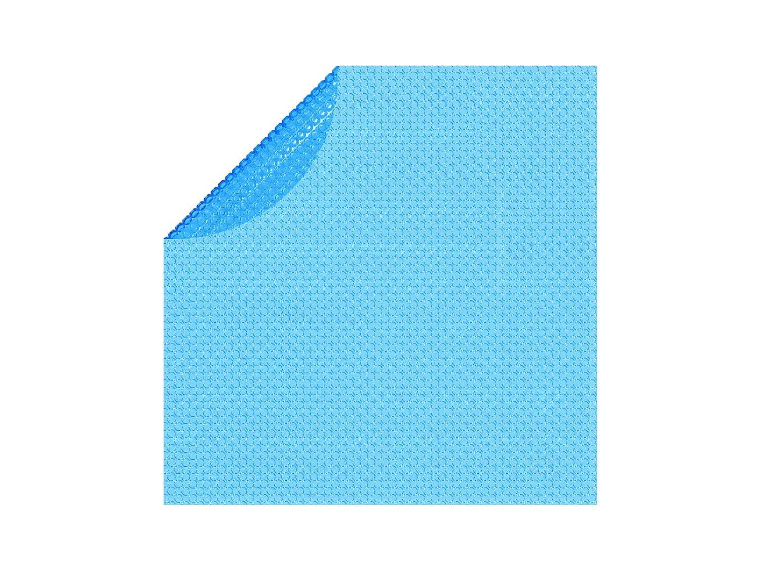 Cubierta solar de piscina de PE redonda y flotante 455 cm azul ES824284