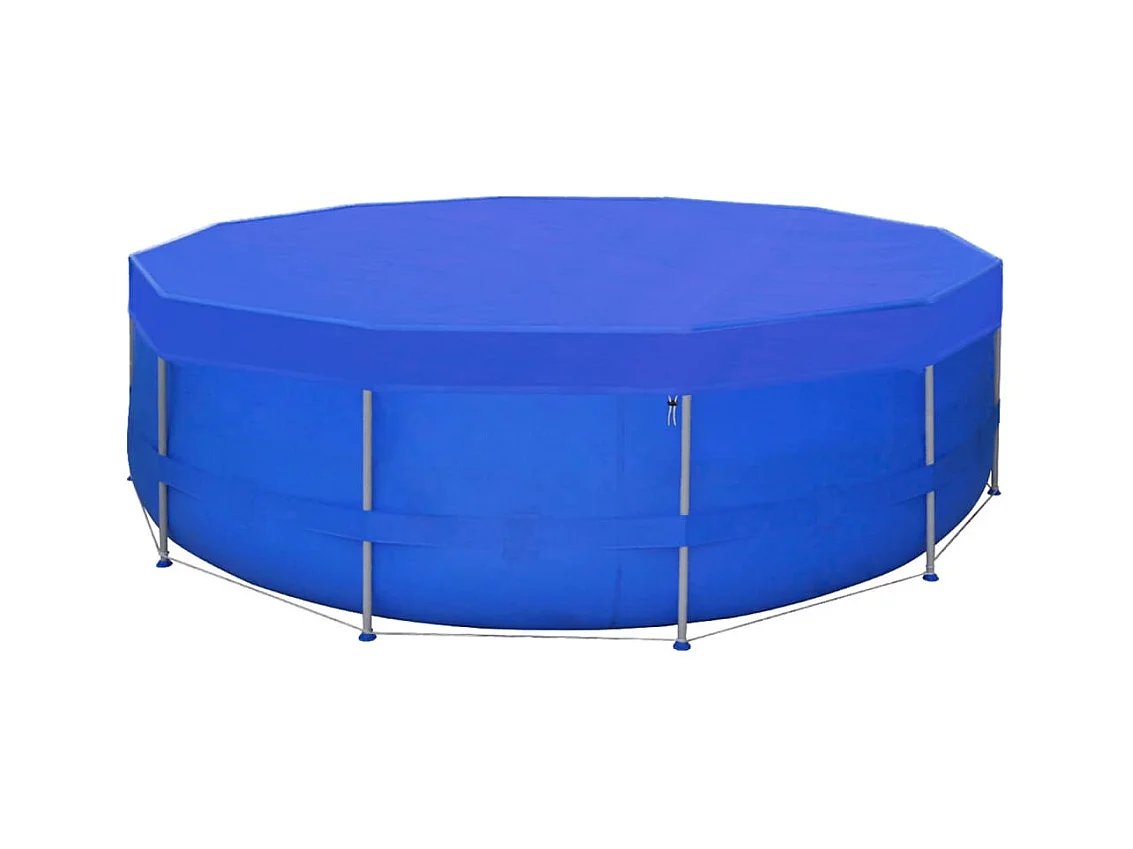 Couvertures de piscine 2 pcs PE Ronde 460 cm 90 g/m² FR644399