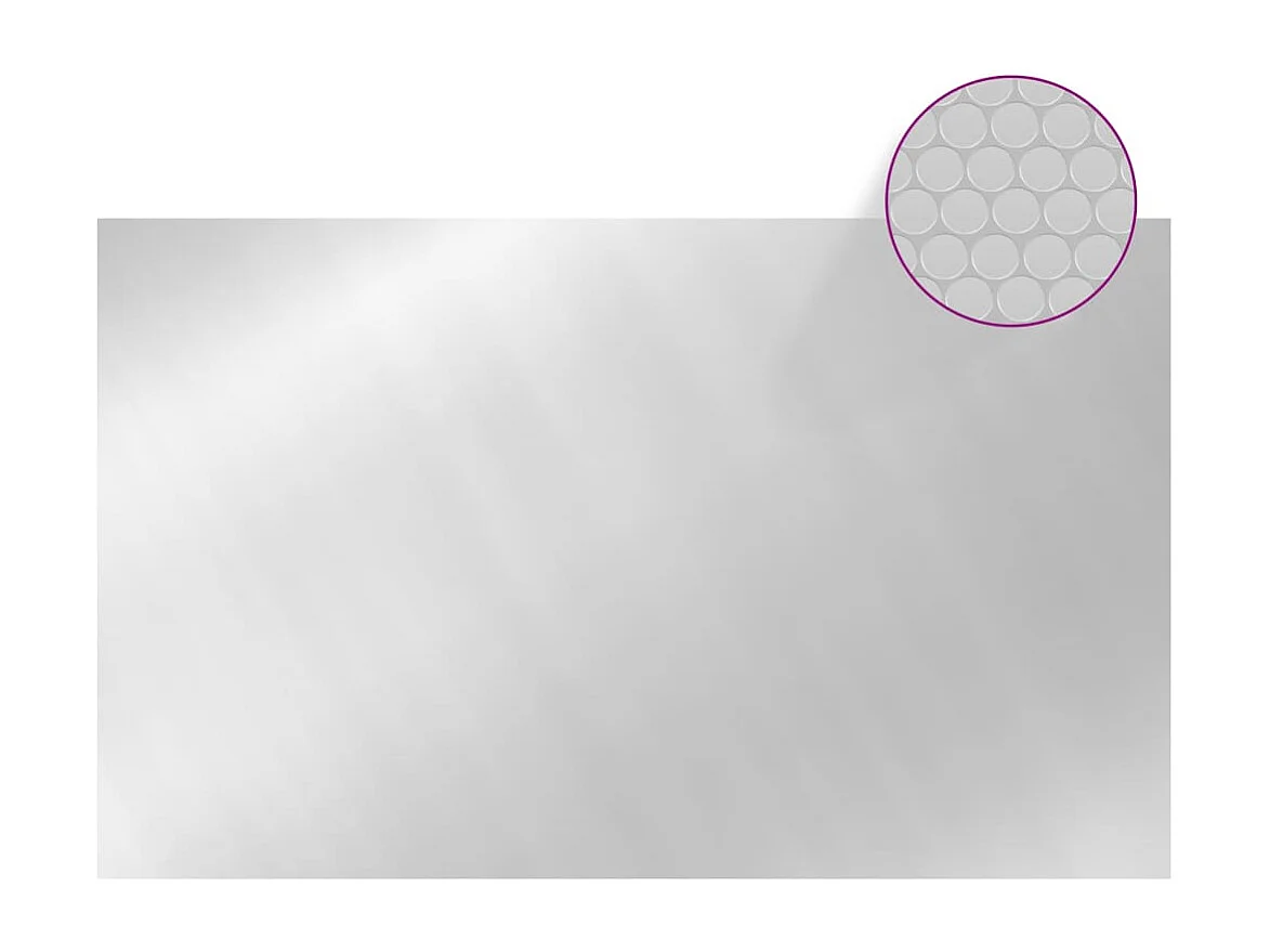 Couverture de piscine Argenté 260x160 cm PE FR782974
