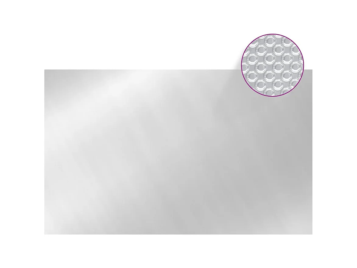 Couverture de piscine Argenté 260x160 cm PE FR782974