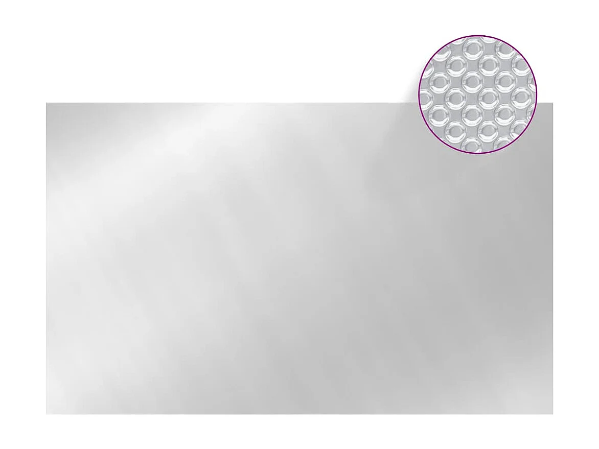 Couverture de piscine Argenté 260x160 cm PE FR782974