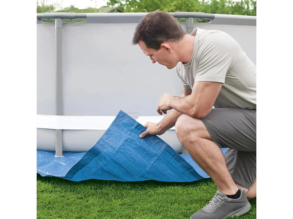 Tapis de sol pour piscine Flowclear 488x488 cm FR879256