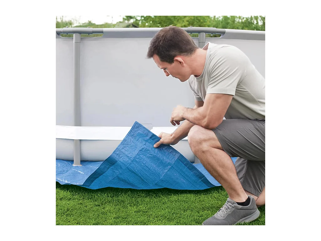 Zwembadgrondzeil Flowclear 488x488 cm BE552913