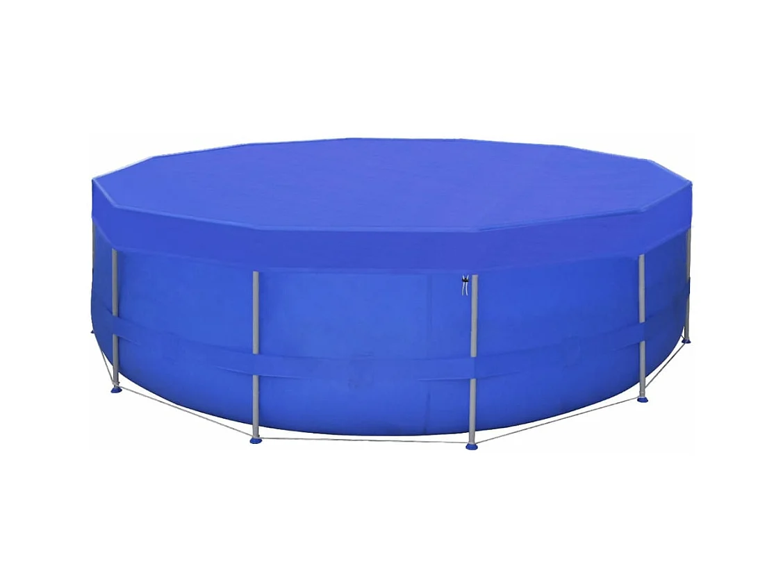 Cubierta de piscina PE 460 cm 90 g/m² redonda ES214972