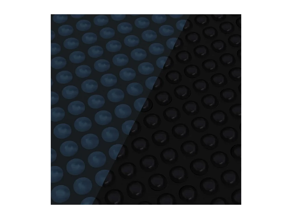 Film solaire de piscine flottant PE 527 cm Noir et bleu FR813420
