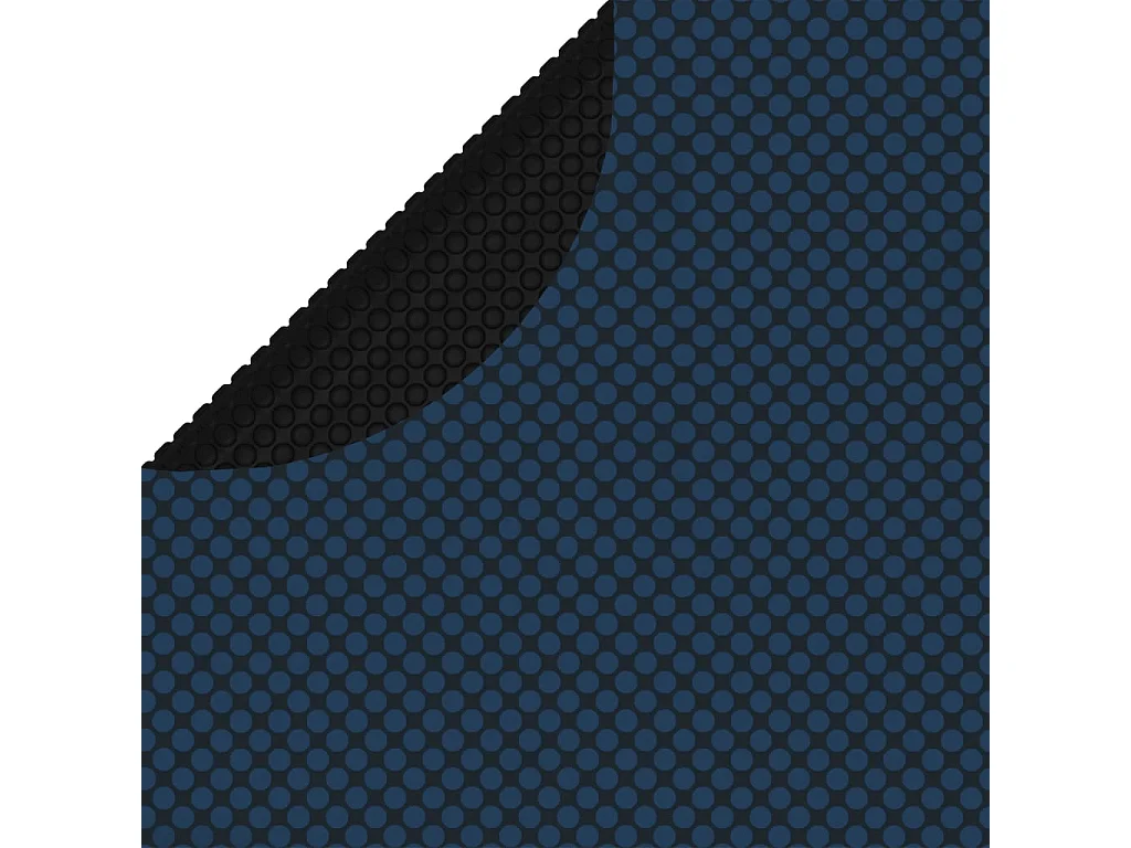 Film solaire de piscine flottant PE 381 cm Noir et bleu FR968149