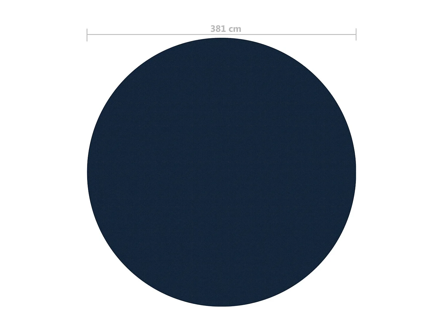 Film solaire de piscine flottant PE 381 cm Noir et bleu FR968149