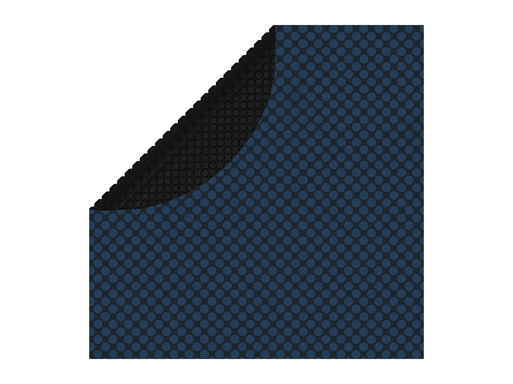 Film solaire de piscine flottant PE 381 cm Noir et bleu FR968149