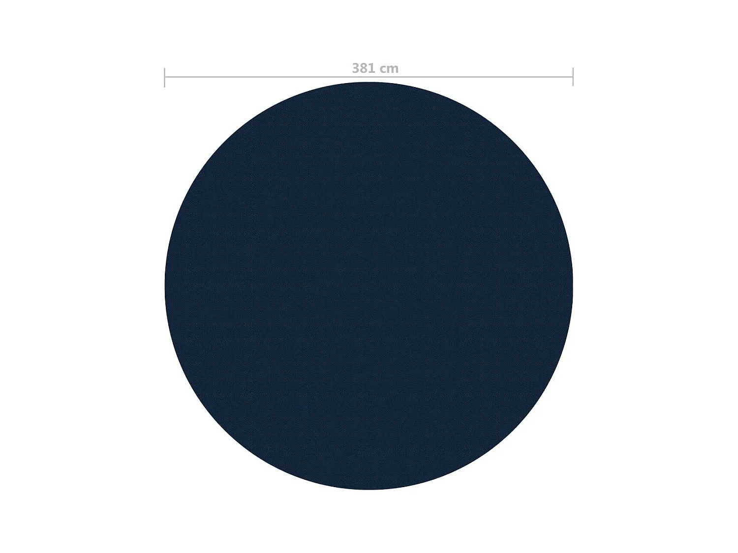 Film solaire de piscine flottant PE 381 cm Noir et bleu FR968149