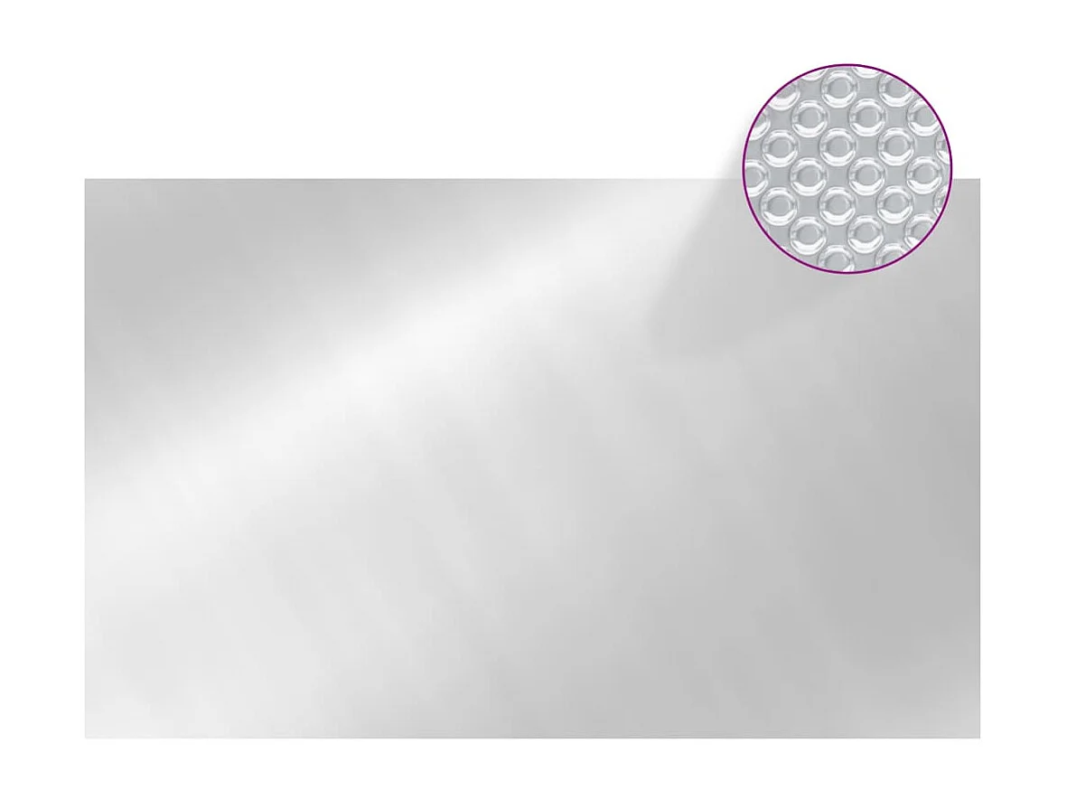 Couverture de piscine rectangulaire 800x500 cm PE Argenté FR482044