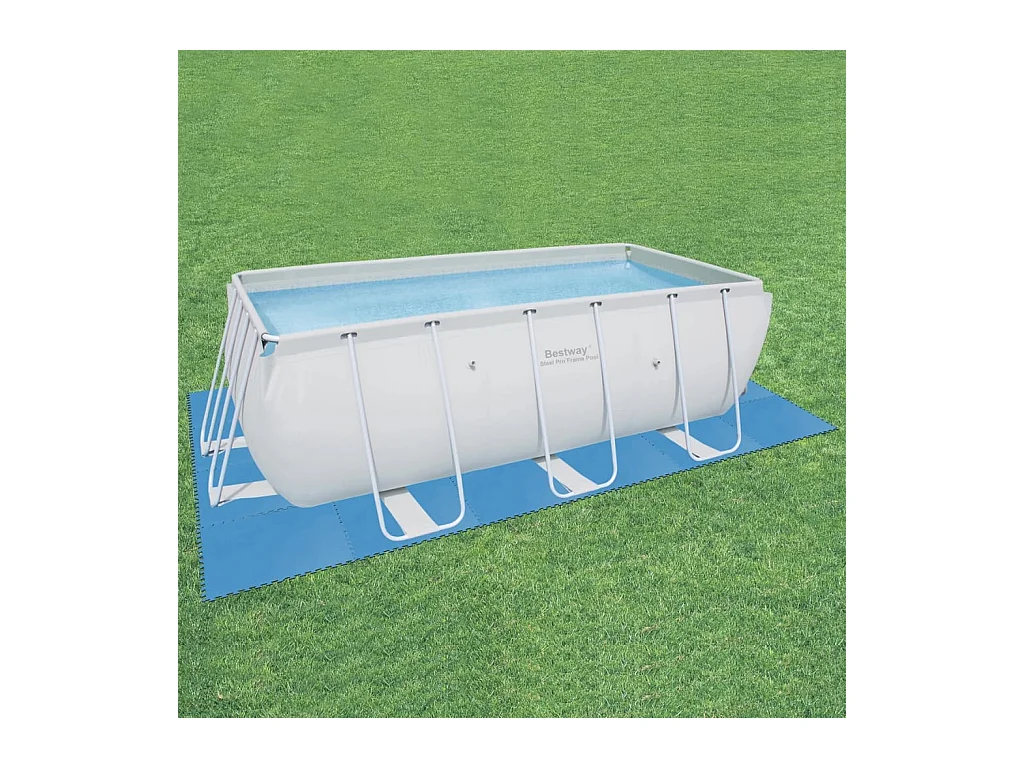 Protectores de suelo de piscina 8 piezas azul 58220 ES327303