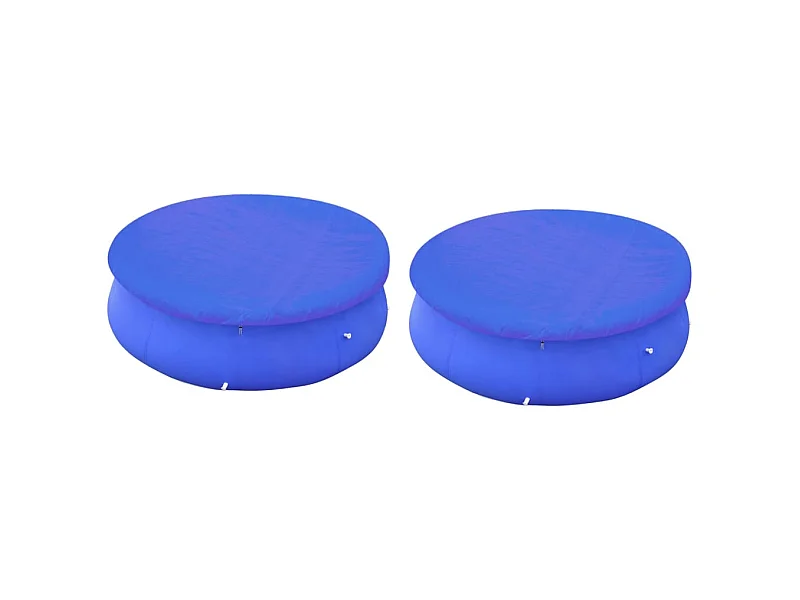 Zwembadhoezen 2 st voor 360-367 cm bovengrondse zwembaden rond BE749384