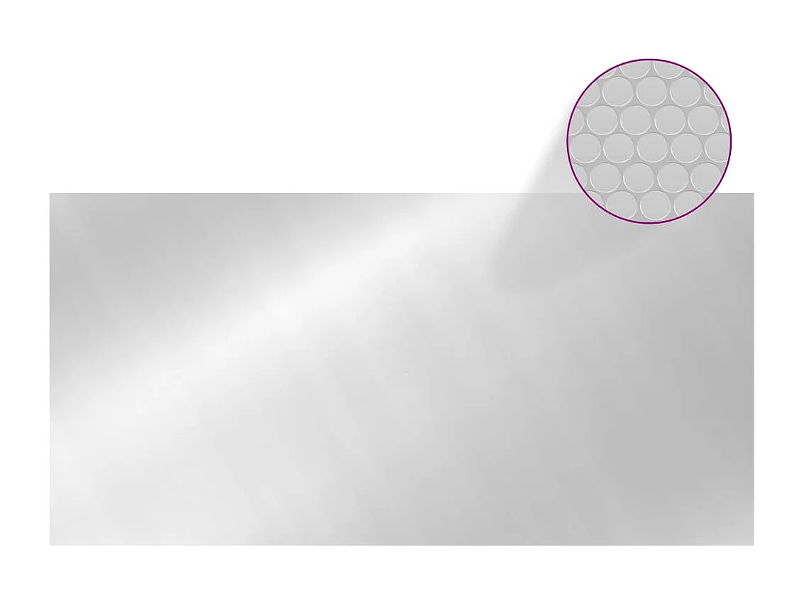 Couverture de piscine Argenté 975x488 cm PE FR601368