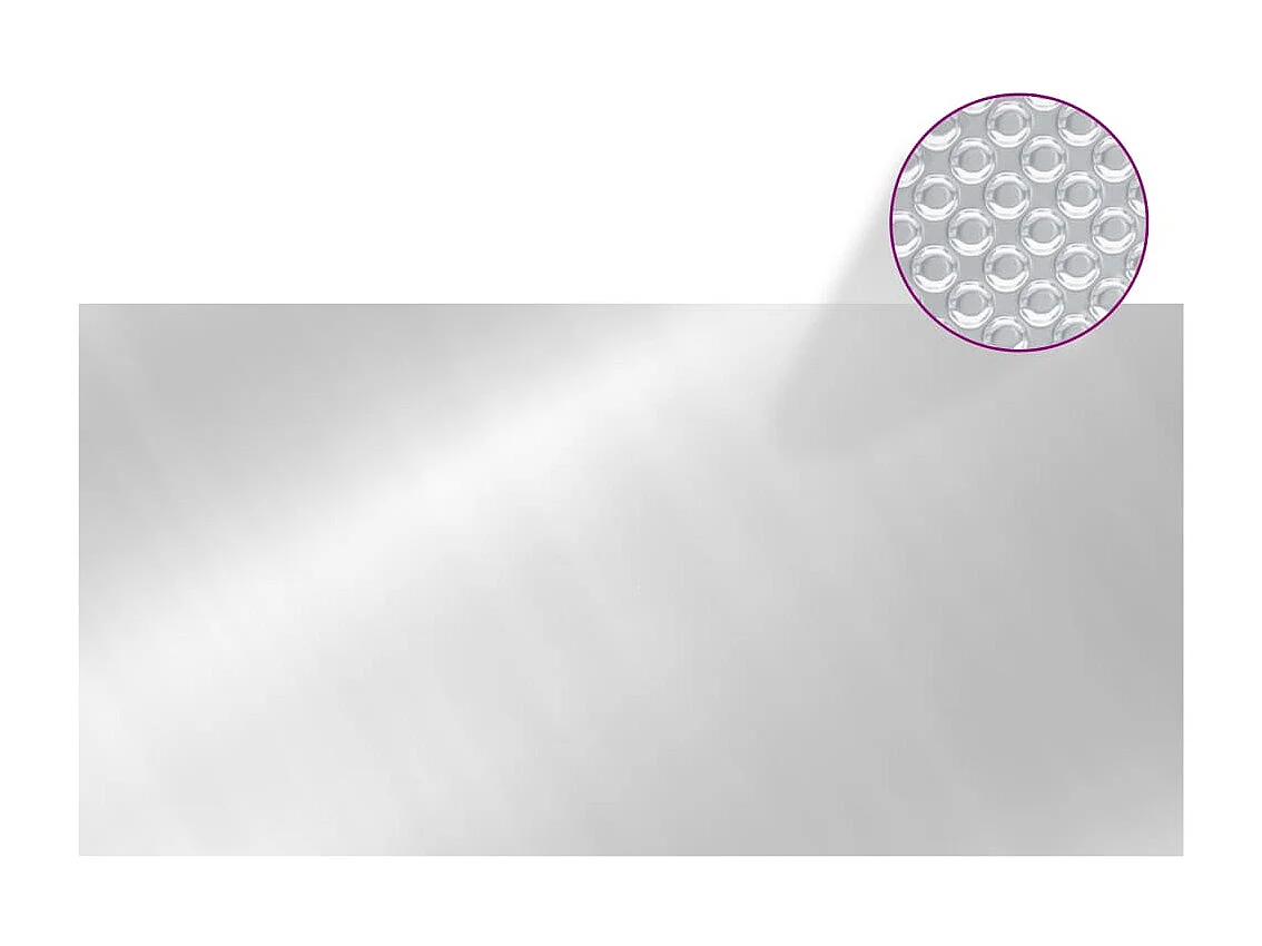 Couverture de piscine Argenté 975x488 cm PE FR601368