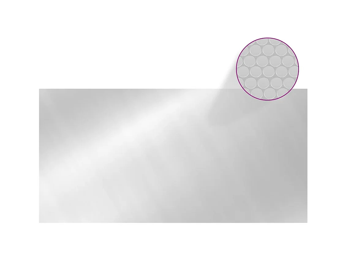 Couverture de piscine Argenté 975x488 cm PE FR601368