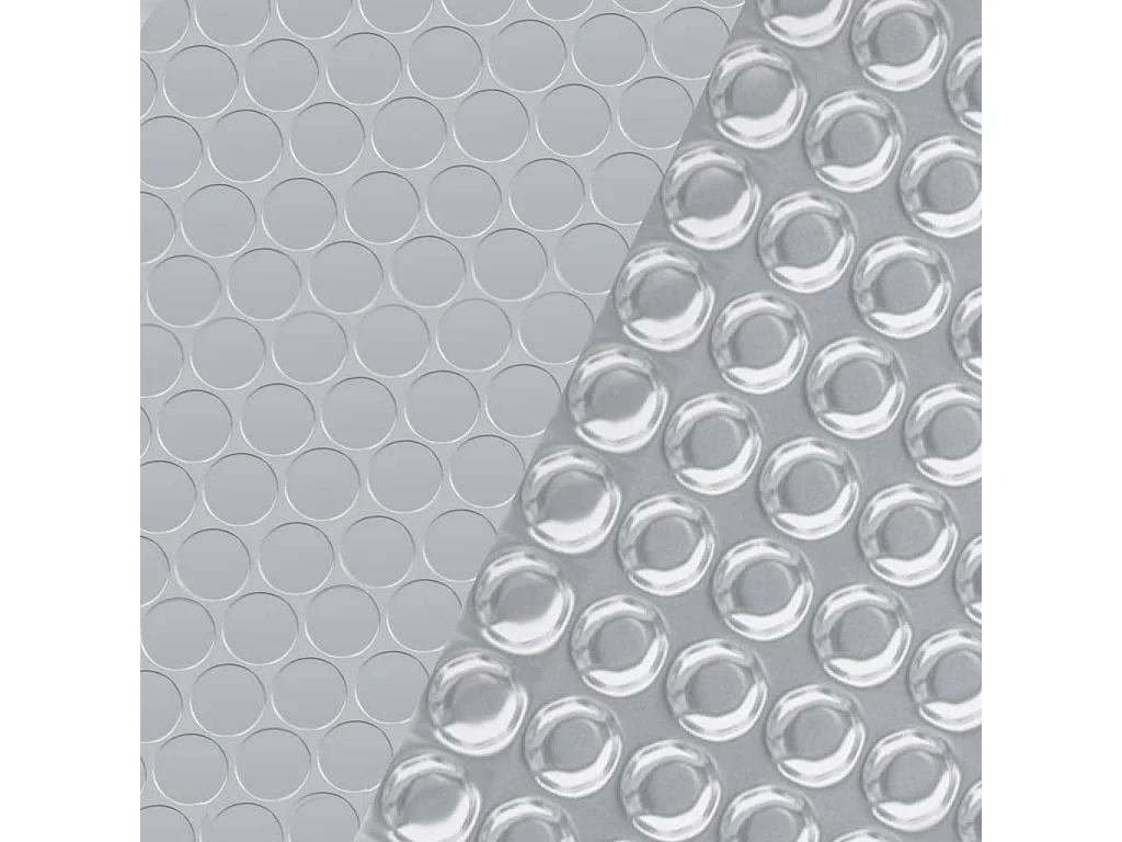 Couverture de piscine rectangulaire 600x400 cm PE Argenté FR220283