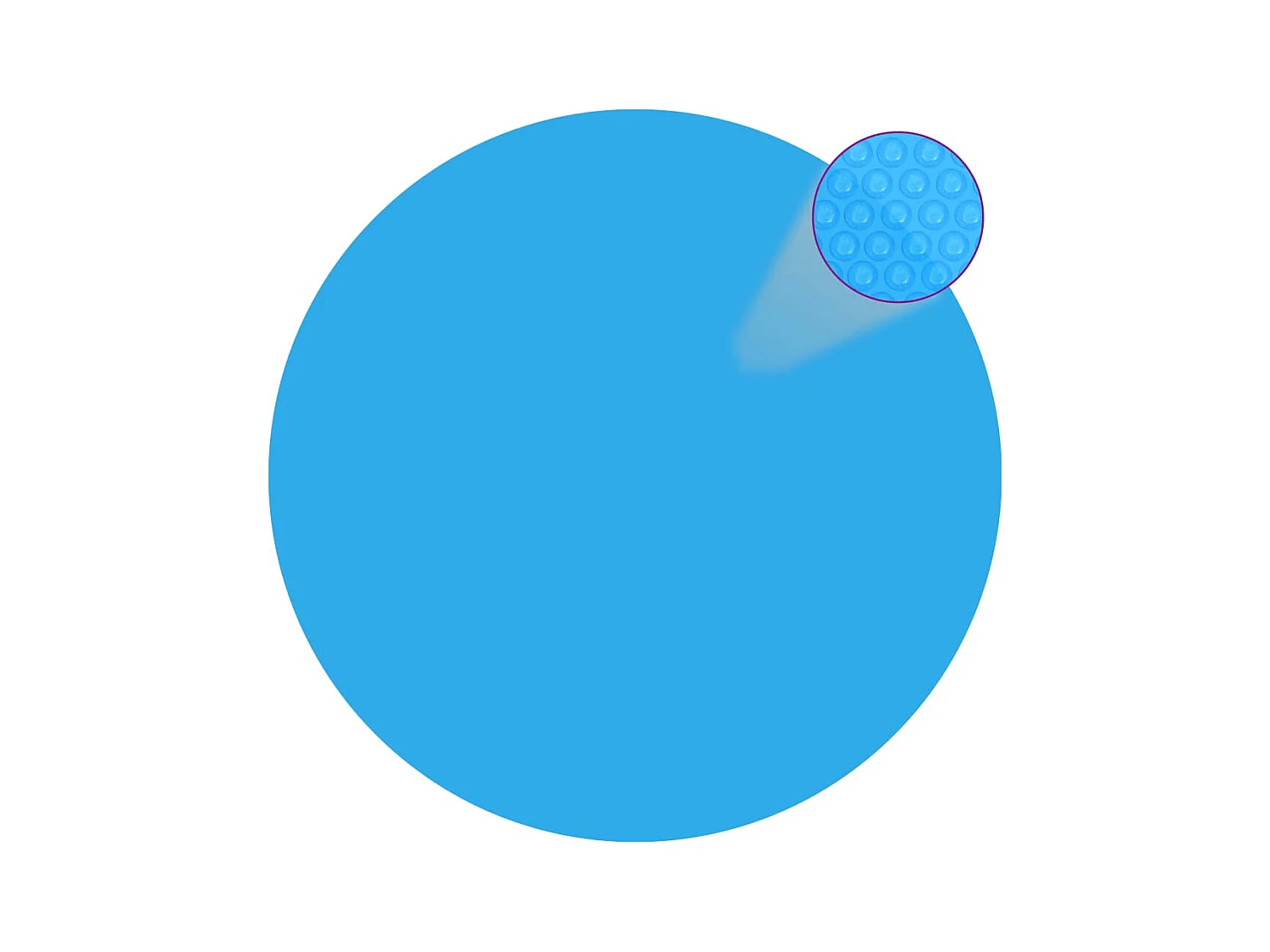 Cubierta de piscina PE azul 356 cm ES852169