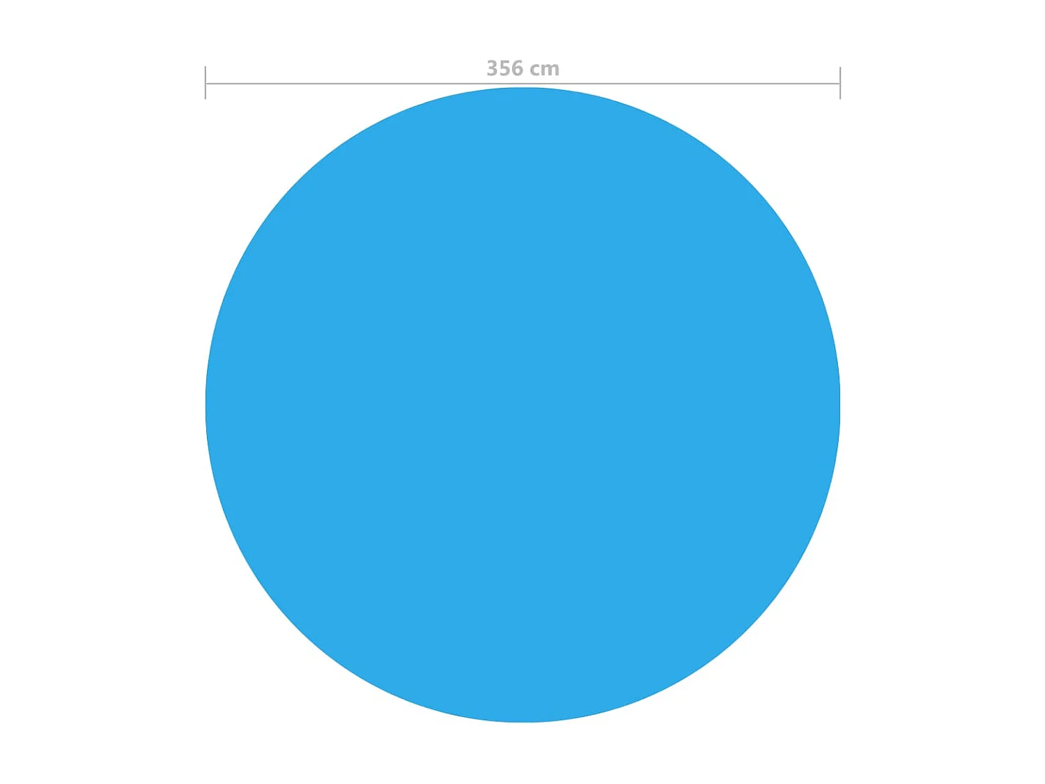 Cubierta de piscina PE azul 356 cm ES852169