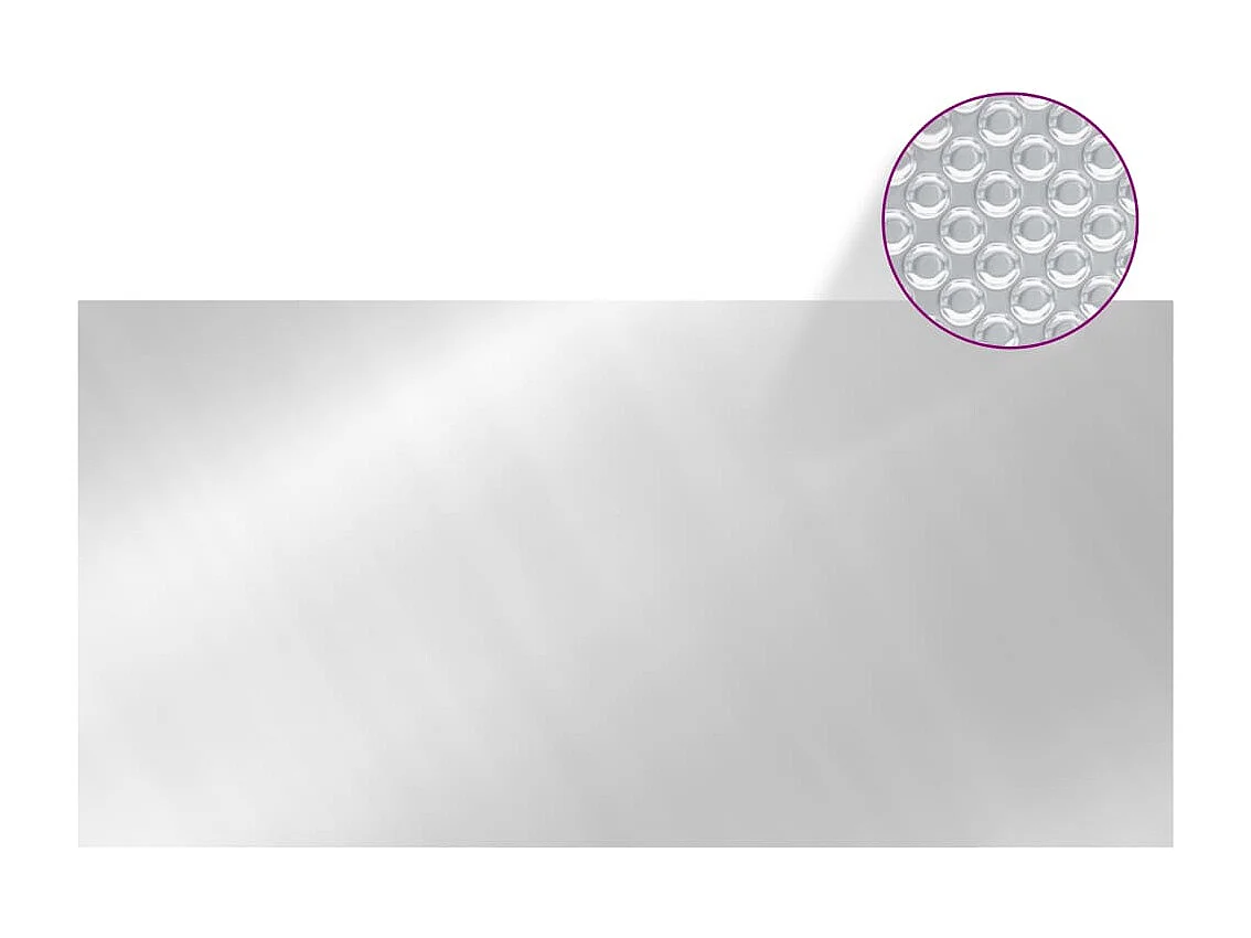 Zwembadhoes 549x274 cm PE zilverkleurig BE706364