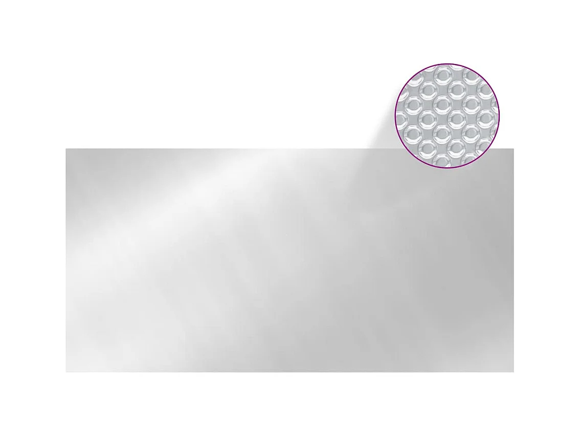 Couverture de piscine Argenté 549x274 cm PE FR898560