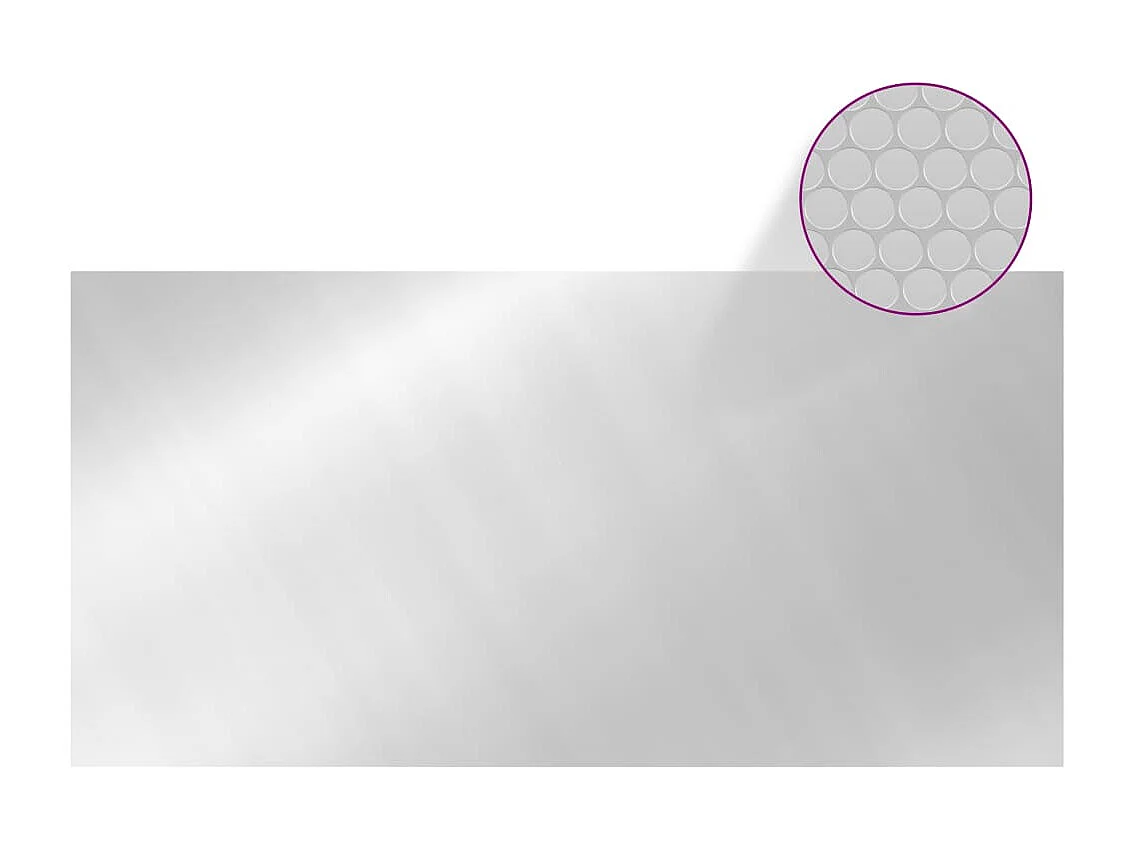 Couverture de piscine Argenté 549x274 cm PE FR898560