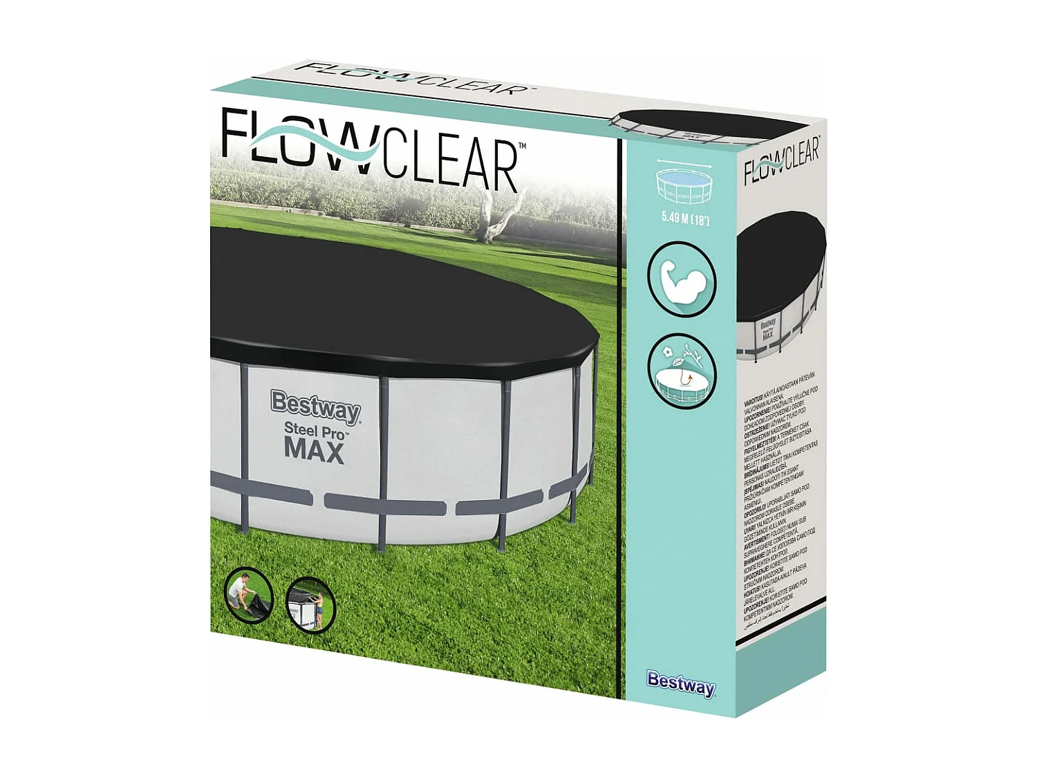 Couverture de piscine Flowclear Fast Set 555 cm FR697744