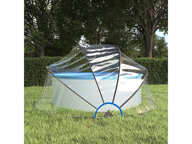 Cúpula de piscina redonda 315x158 cm PVC PT687904