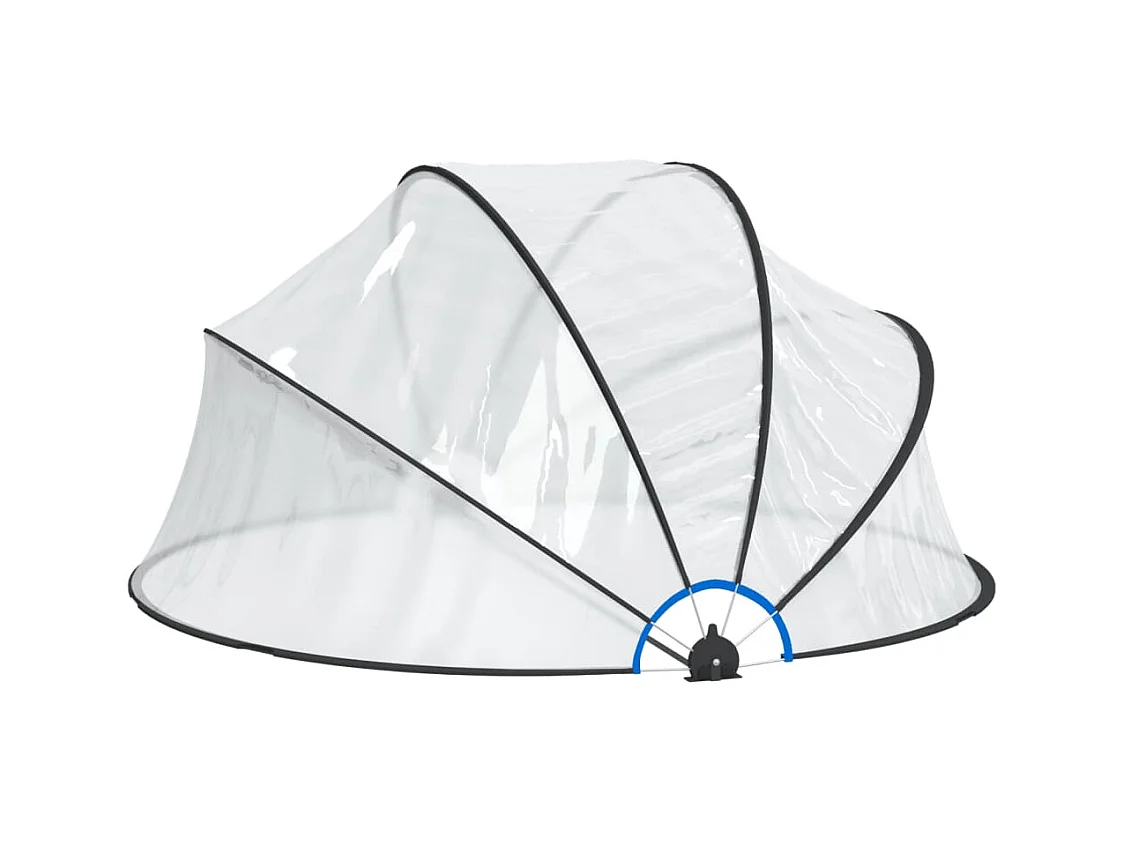 Dôme de piscine rond 315x158 cm PVC FR450878